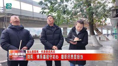 刘莉：情系基层守初心 履职尽责显担当爱游